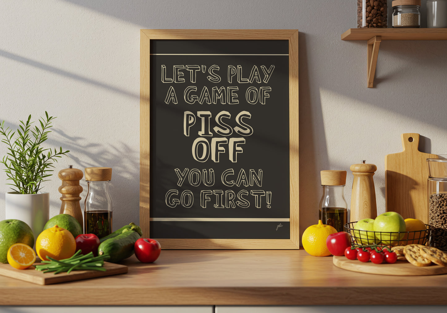 "Let's Play a Game..." - Wall Art Print