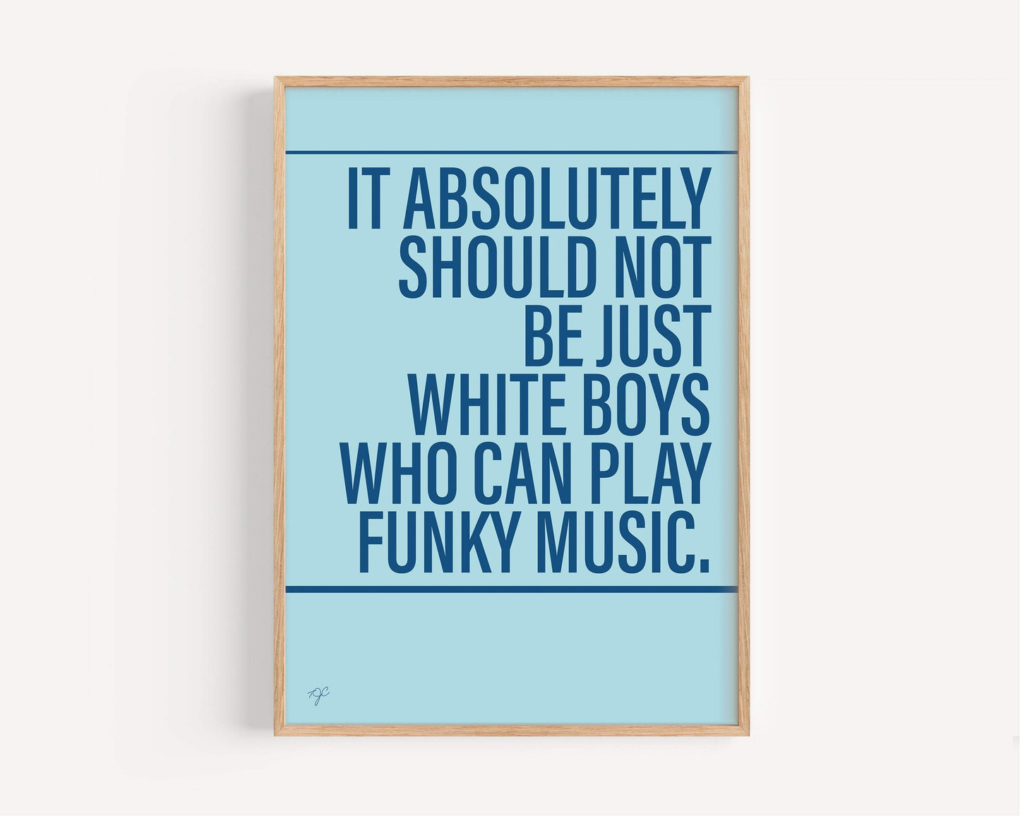 Play That Funky Music Wild Cherry Alternative Lyrics Print │ Song Lyric Wall Art UK