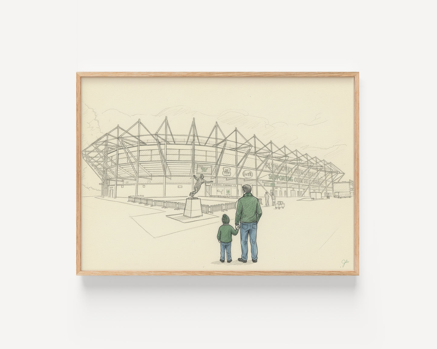 Plymouth Argyle FC Home Park football wall art print