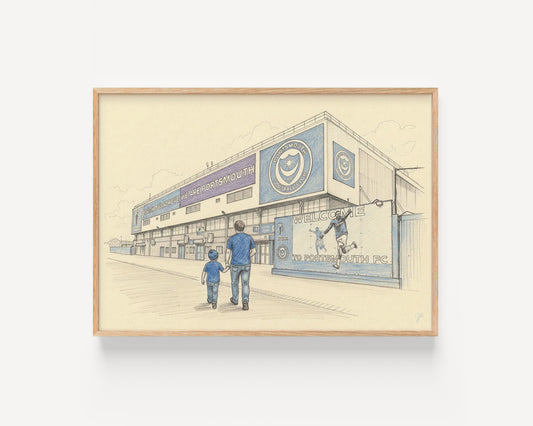 "Play Up Pompey" - Portsmouth Football Club print