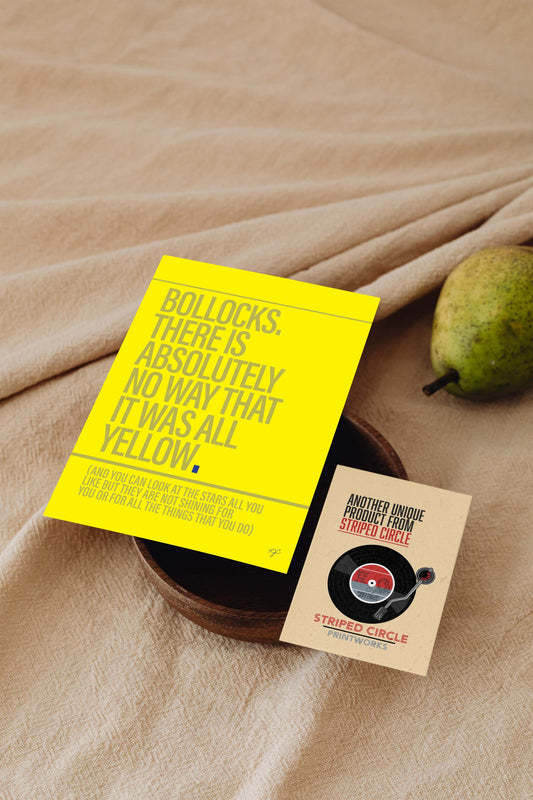 "Yellow" - Postcard