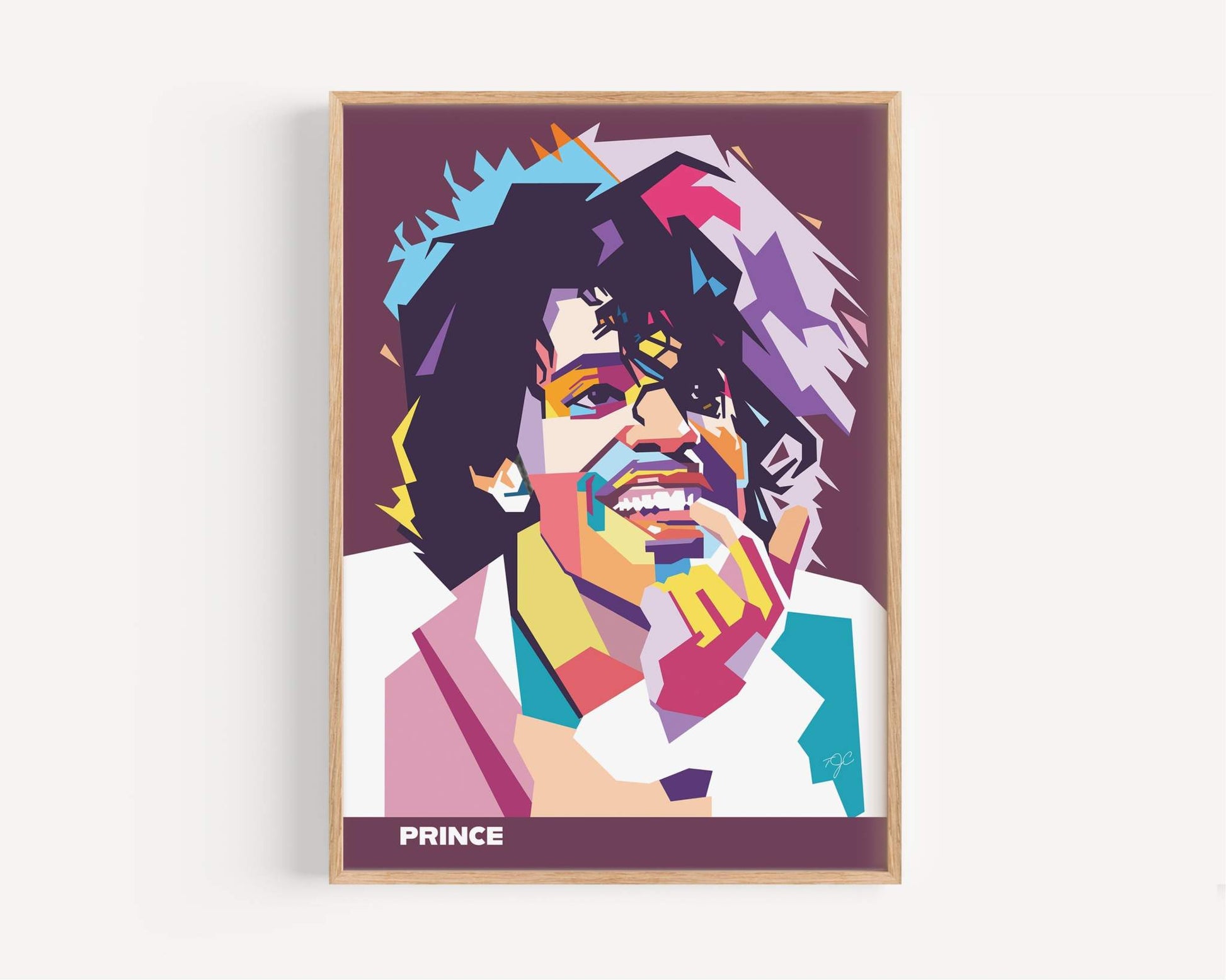 Prince print produced on a luxury high quality matte luxury art paper.