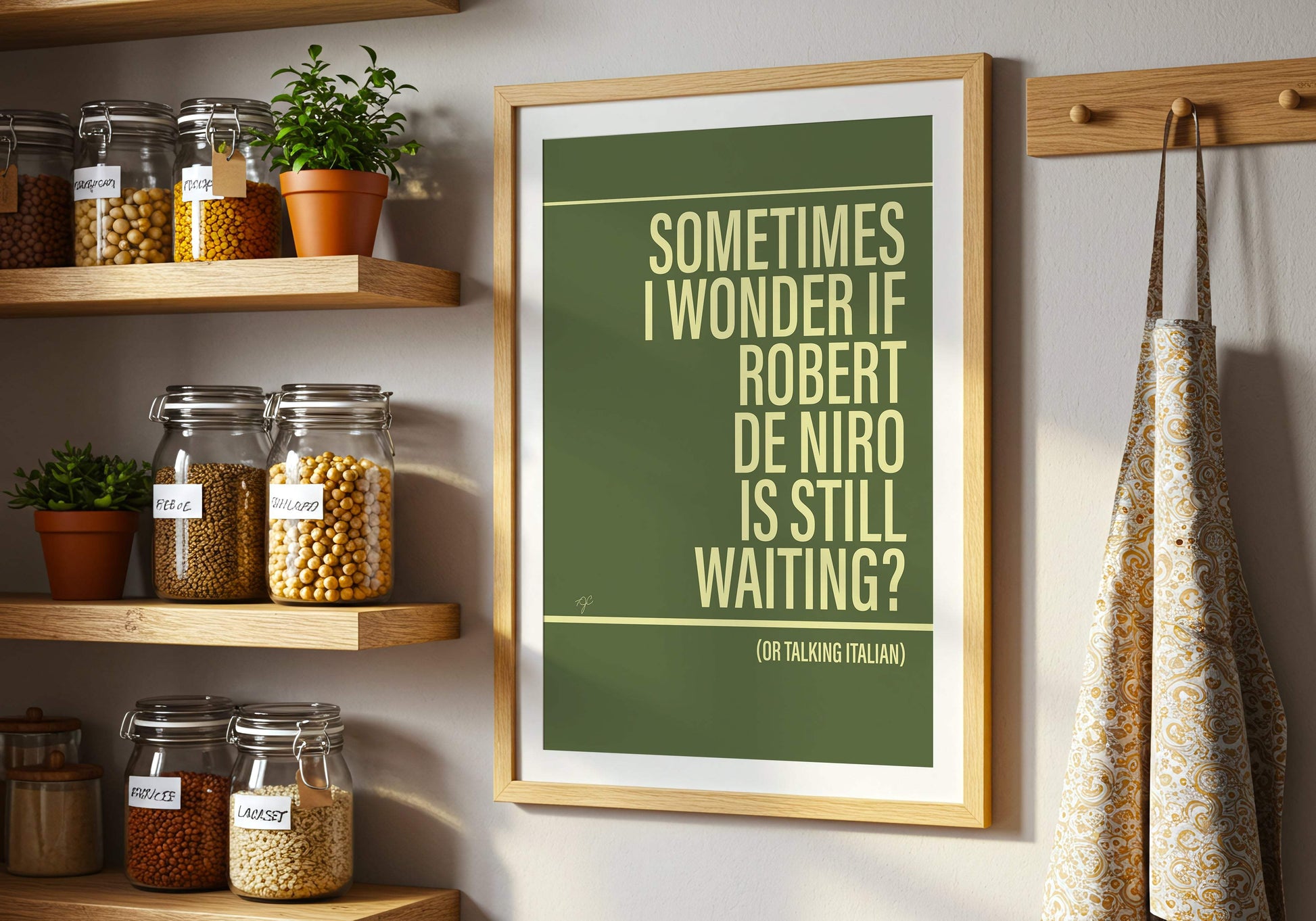 Robert De Niro's Waiting Bananarama Alternative Lyrics Music Print | Song Lyric Wall Art UK | Striped Circle