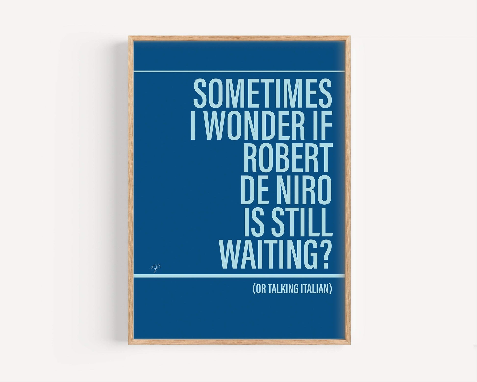 Robert De Niro's Waiting Bananarama Alternative Lyrics Music Print | Song Lyric Wall Art UK | Striped Circle
