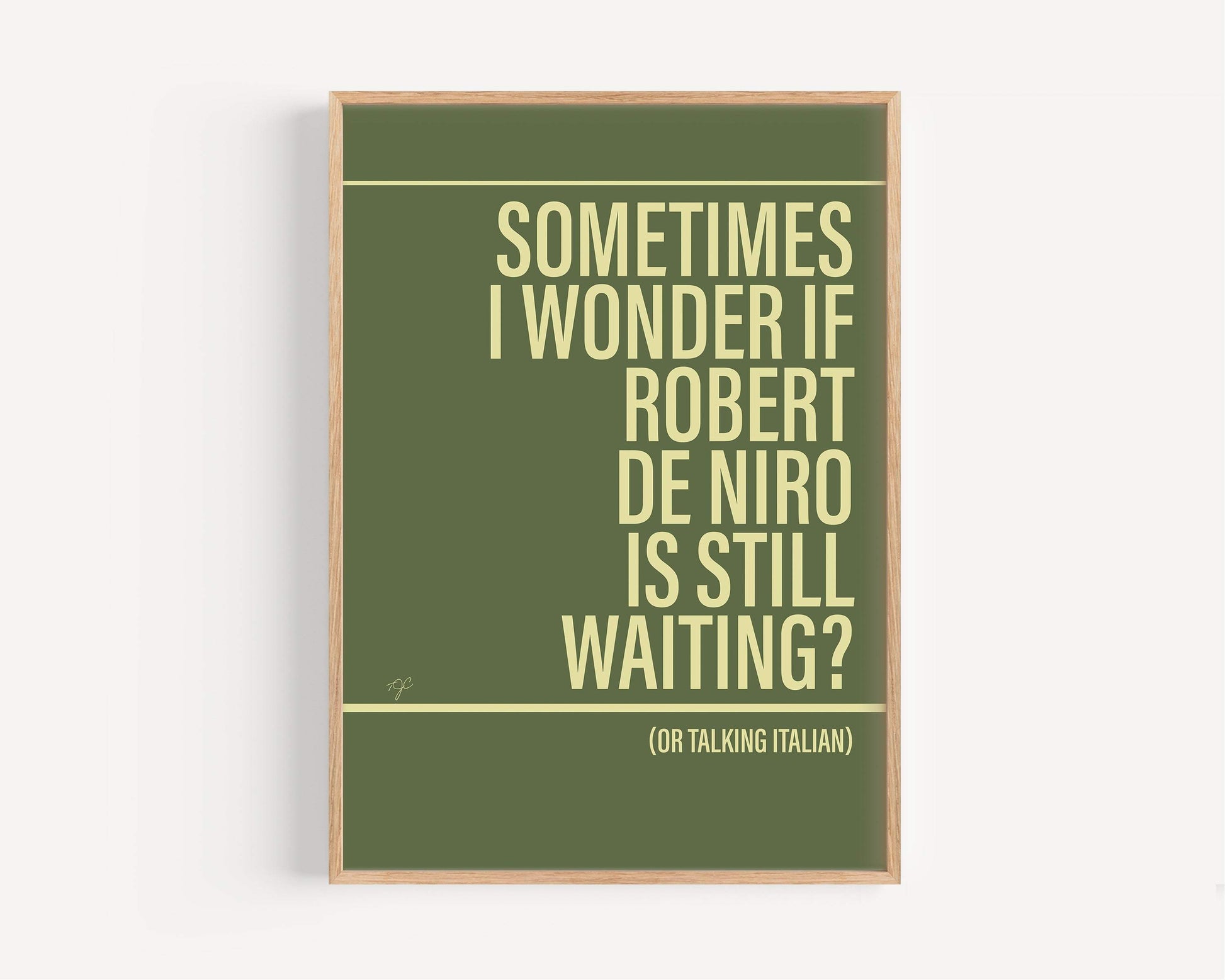 Robert De Niro's Waiting Bananarama Alternative Lyrics Music Print | Song Lyric Wall Art UK | Striped Circle
