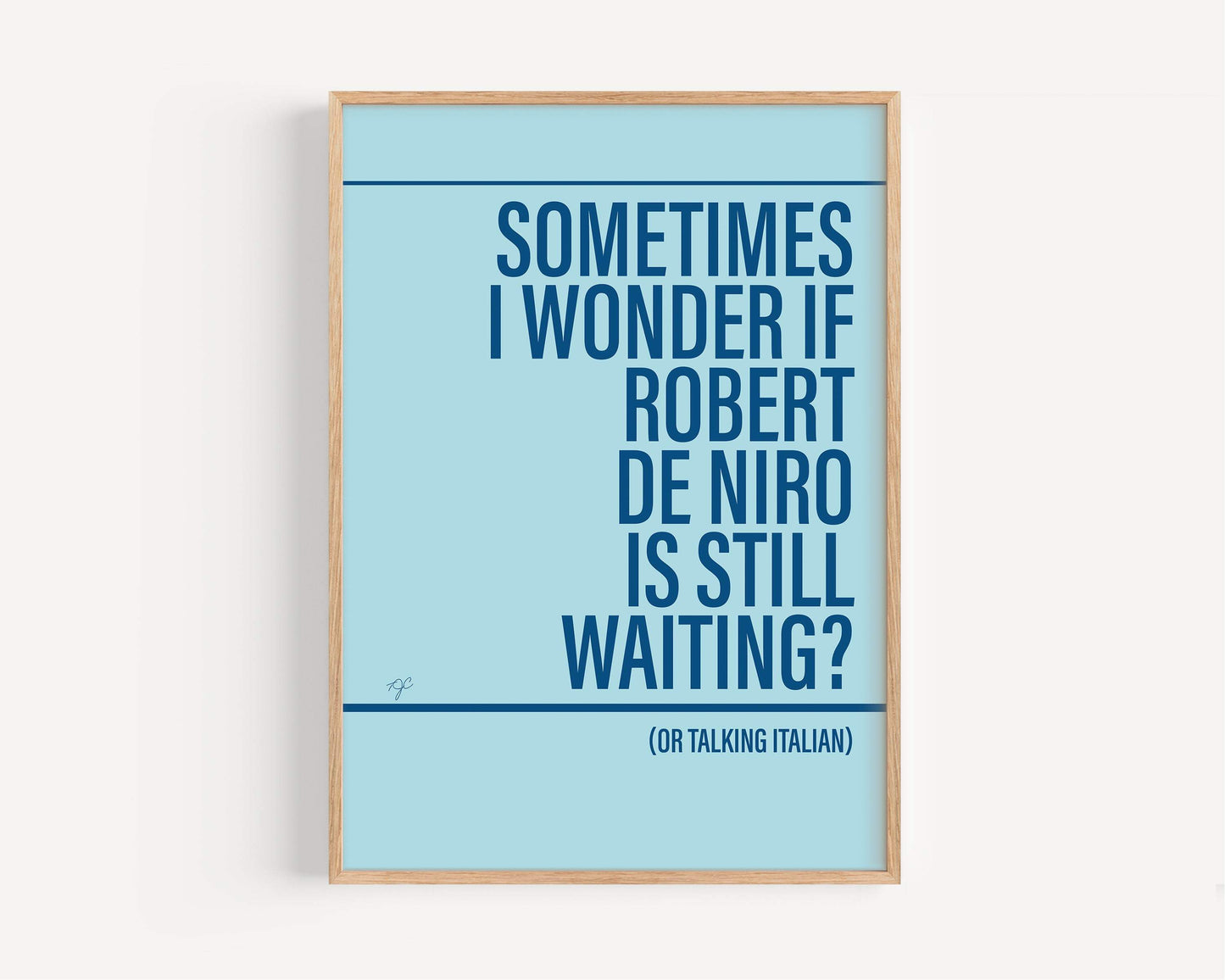 Robert De Niro's Waiting Bananarama Alternative Lyrics Music Print | Song Lyric Wall Art UK | Striped Circle