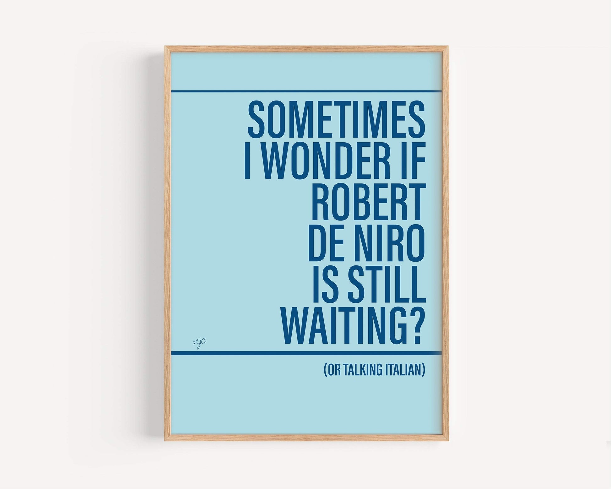 Robert De Niro's Waiting Bananarama Alternative Lyrics Music Print | Song Lyric Wall Art UK | Striped Circle