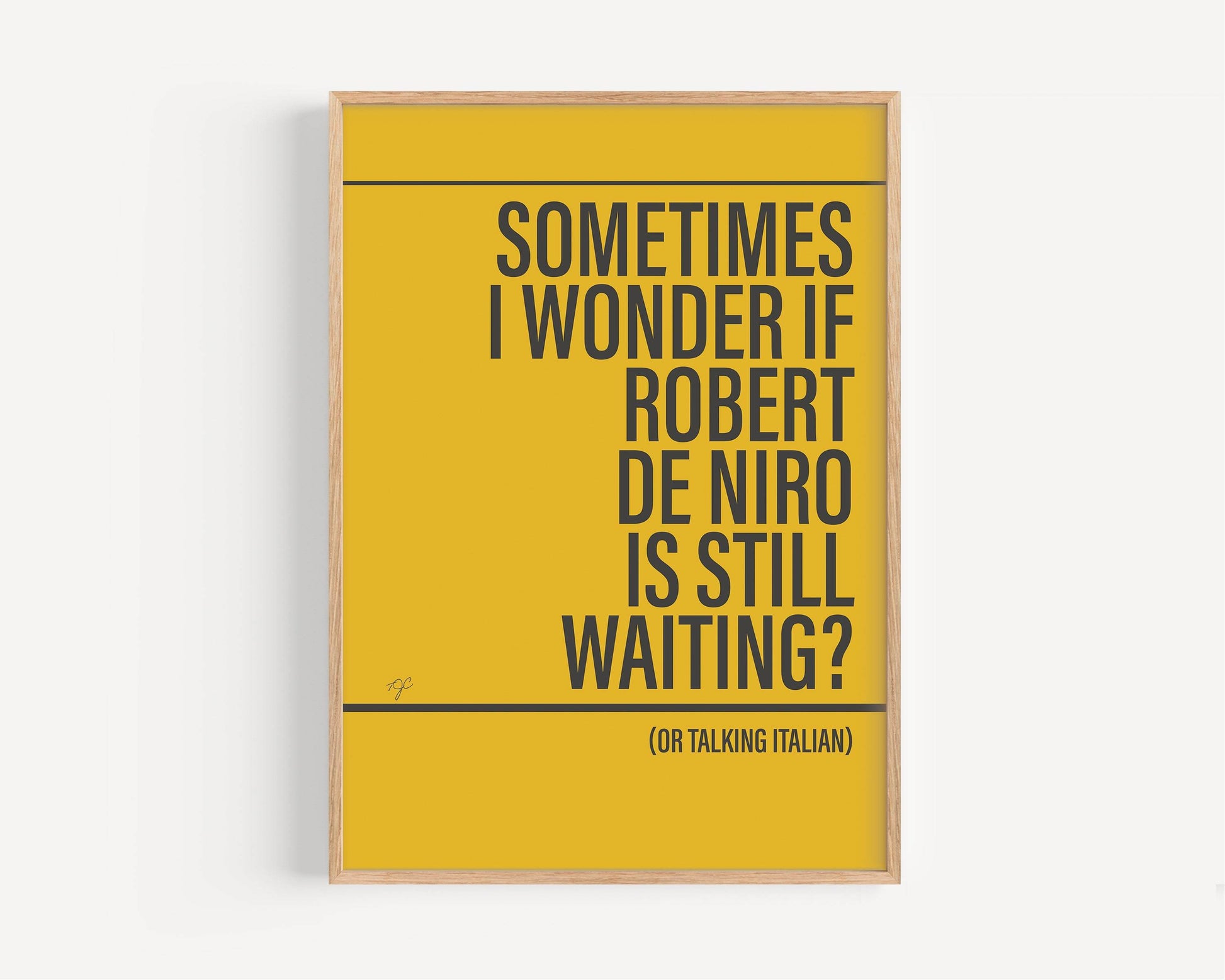 Robert De Niro's Waiting Bananarama Alternative Lyrics Music Print | Song Lyric Wall Art UK | Striped Circle