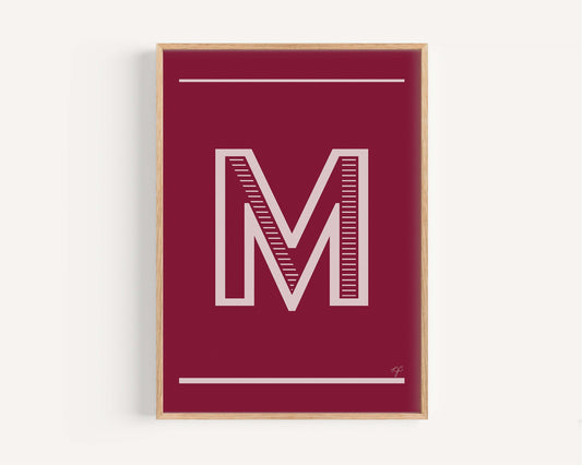"M" – The Alphabet Print Collection