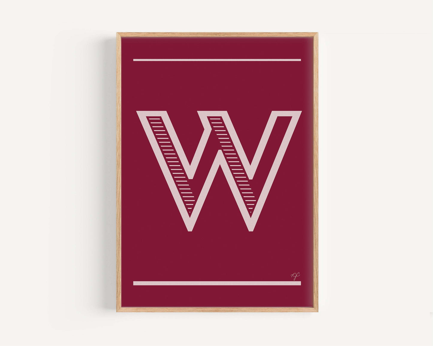 "W" – The Alphabet Print Collection