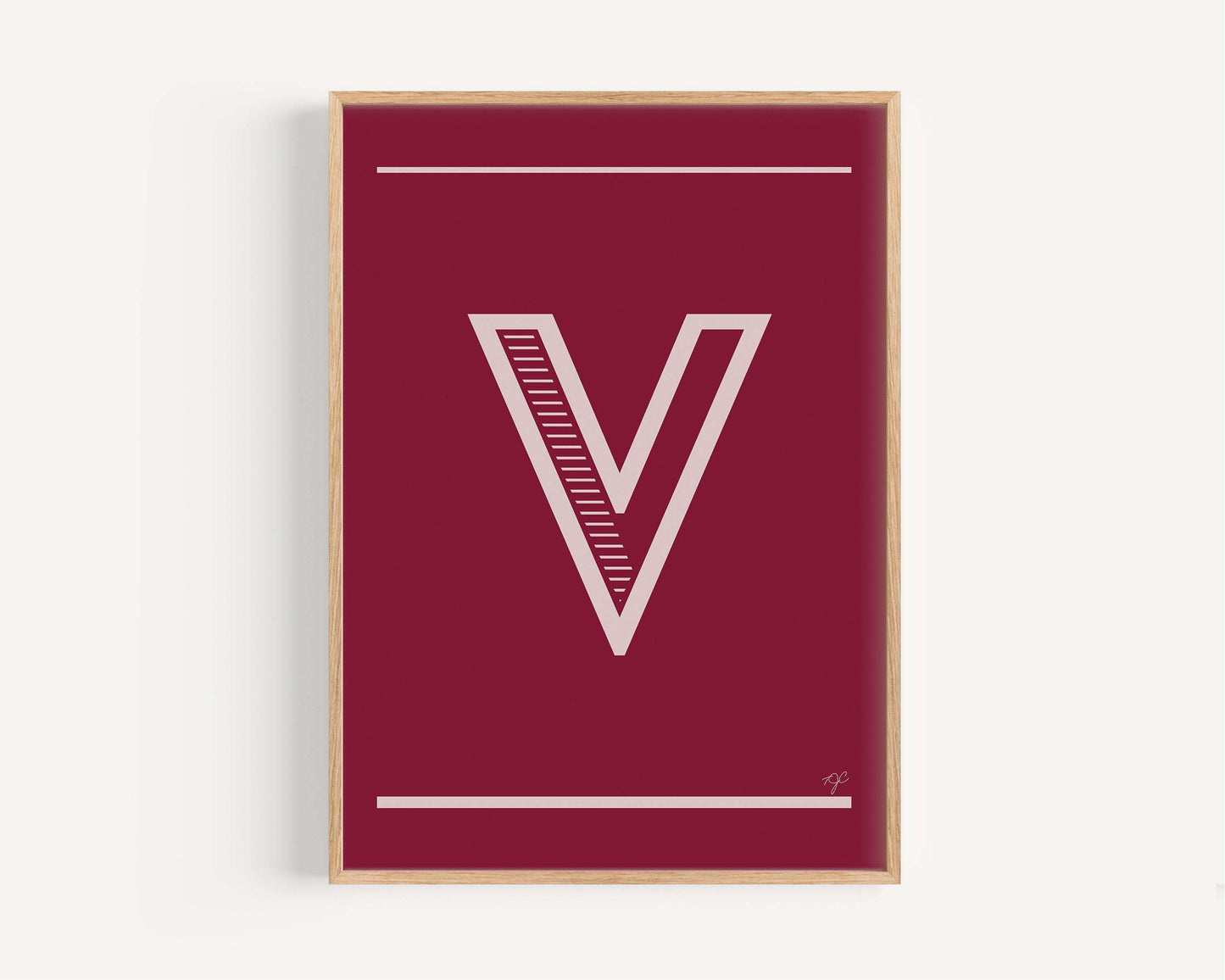 "V" – The Alphabet Print Collection