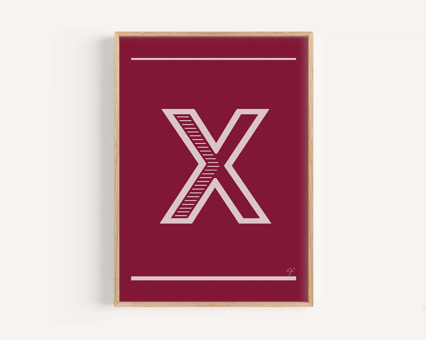 "X" – The Alphabet Print Collection