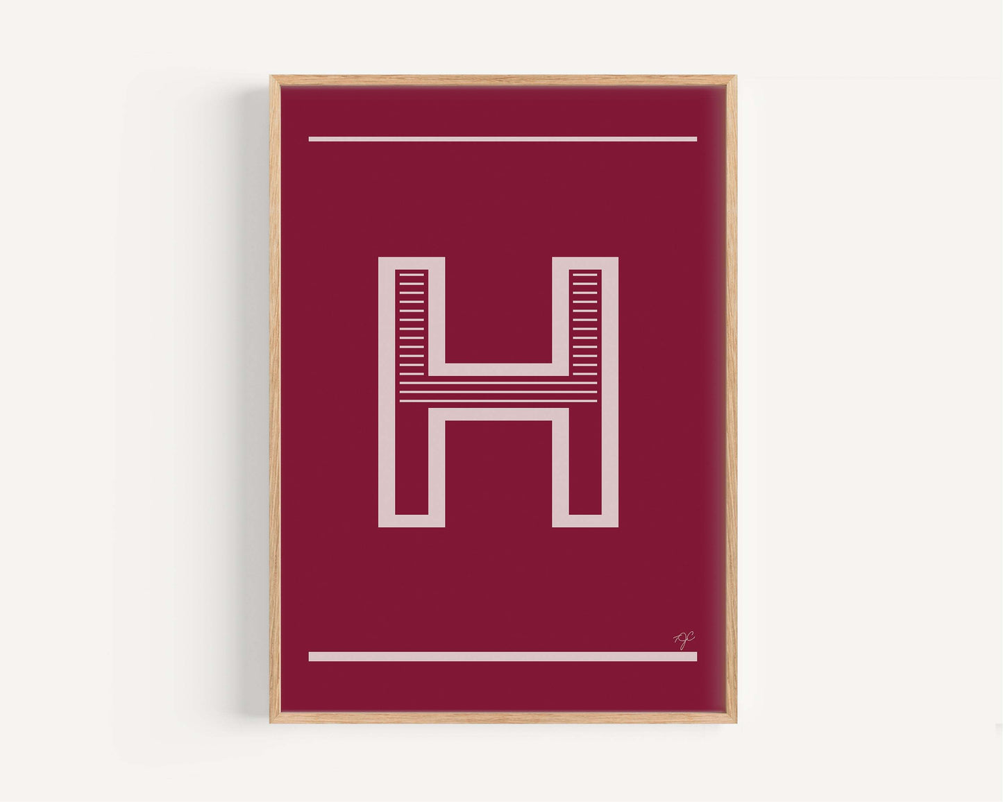 "H" – The Alphabet Print Collection