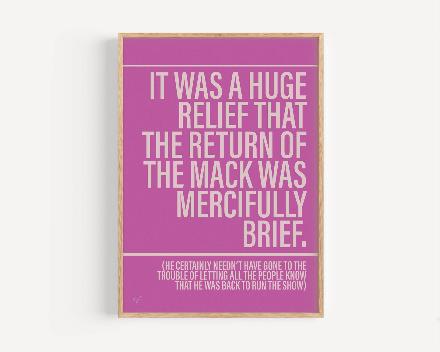 Return of the Mack print
