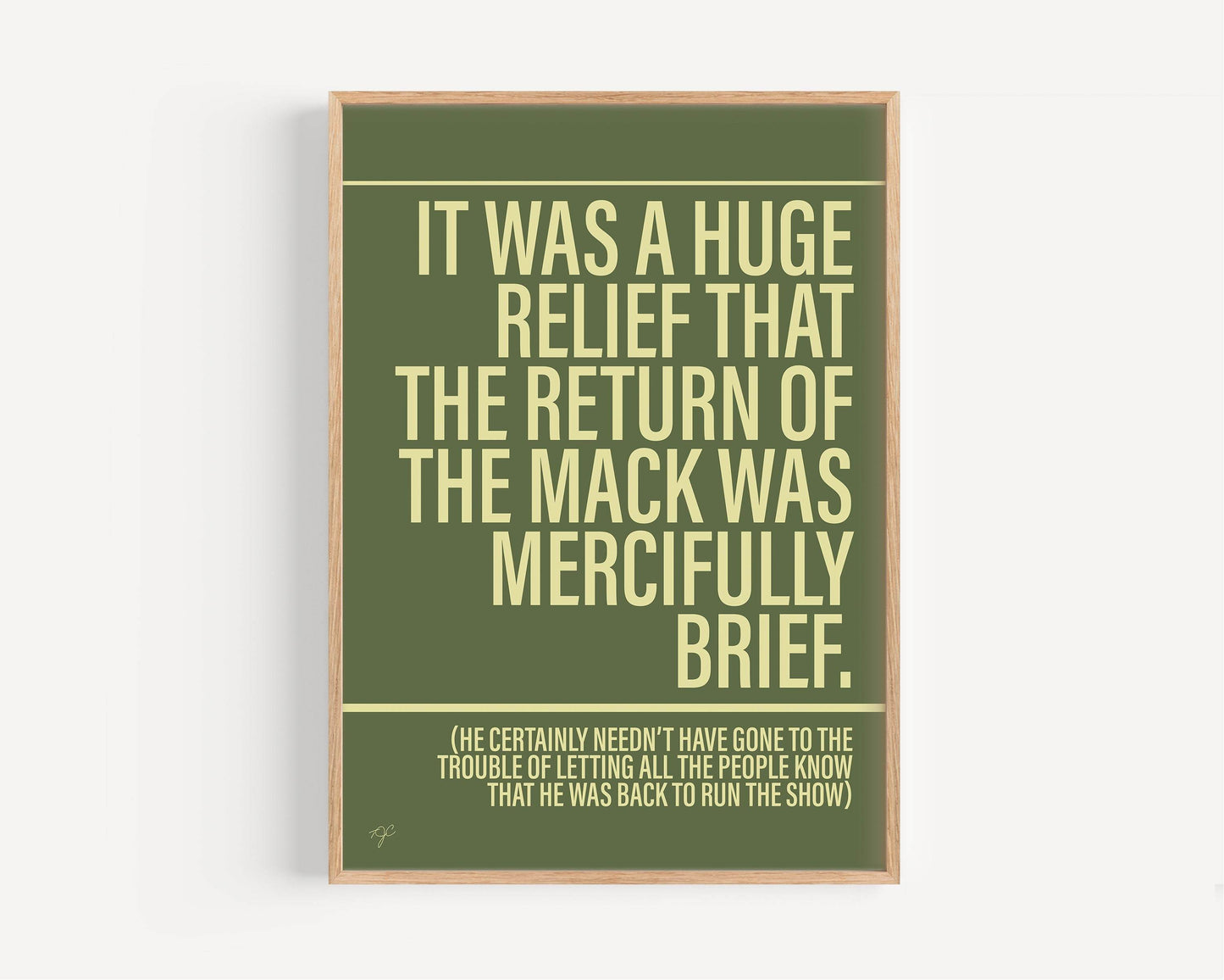 Return of the Mack print