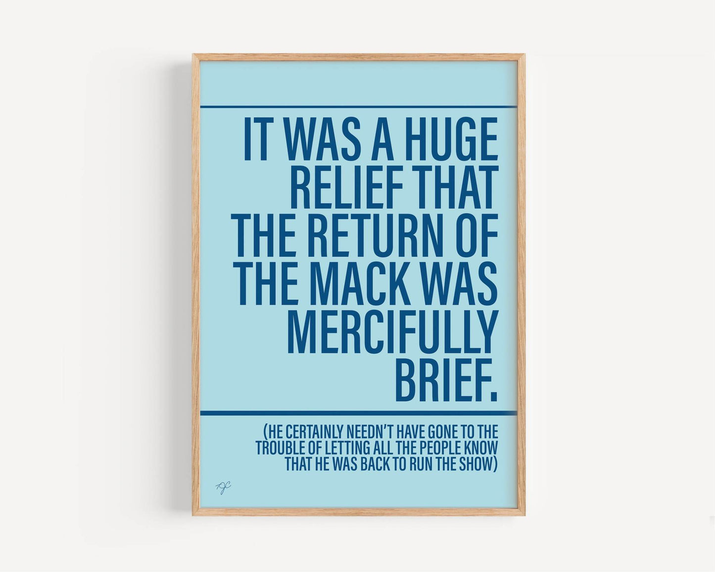 Return of the Mack print