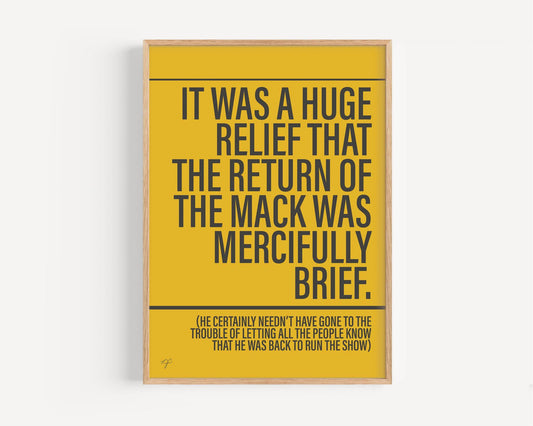 Return of the Mack print