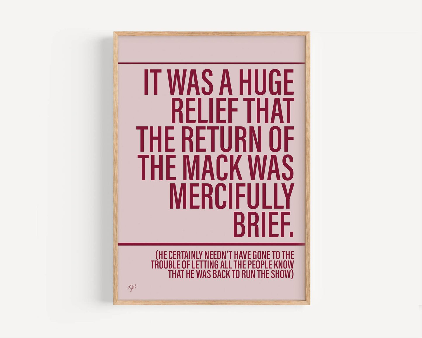 Return of the Mack print