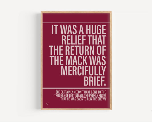 Return of the Mack print