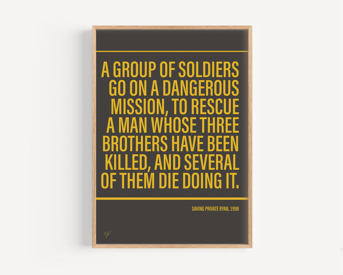 Saving Private Ryan Alternative TV and Film Print | UK Wall Art