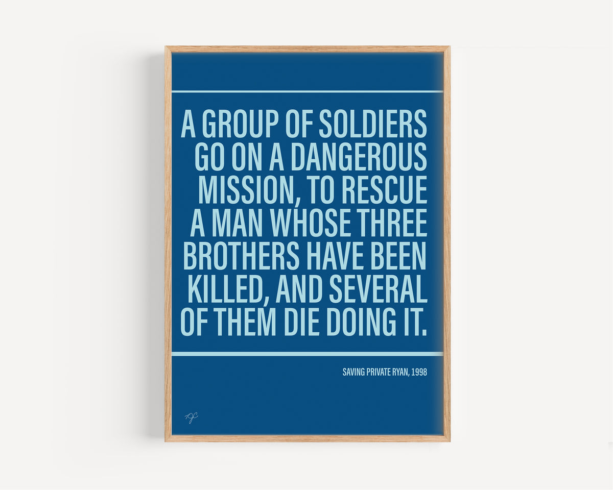 Saving Private Ryan Alternative TV and Film Print | UK Wall Art
