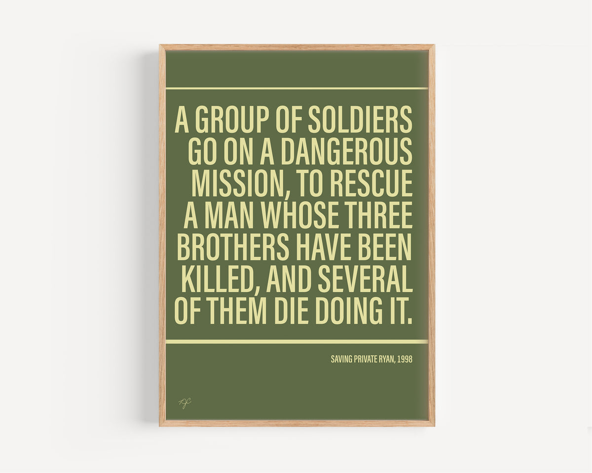 Saving Private Ryan Alternative TV and Film Print | UK Wall Art
