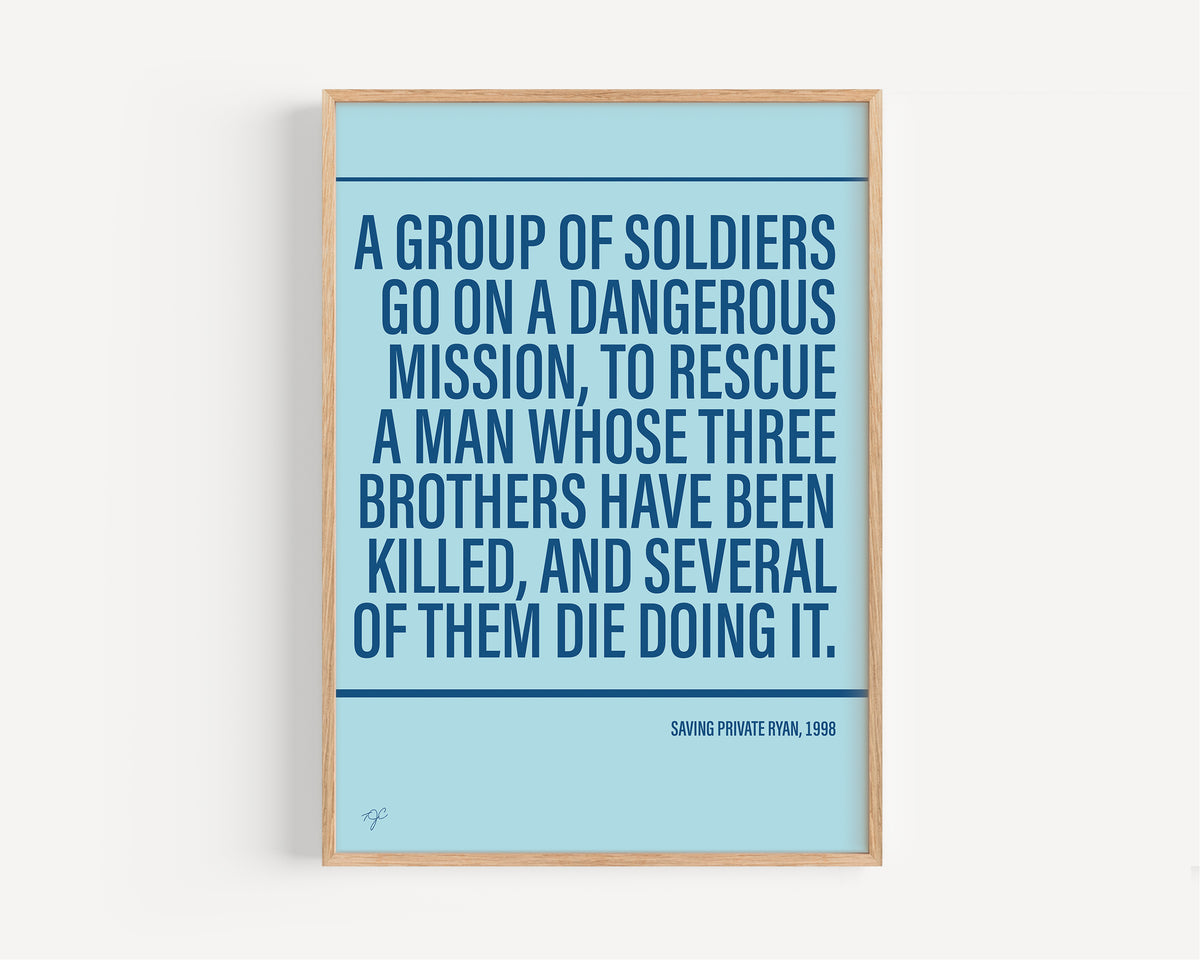 Saving Private Ryan Alternative TV and Film Print | UK Wall Art