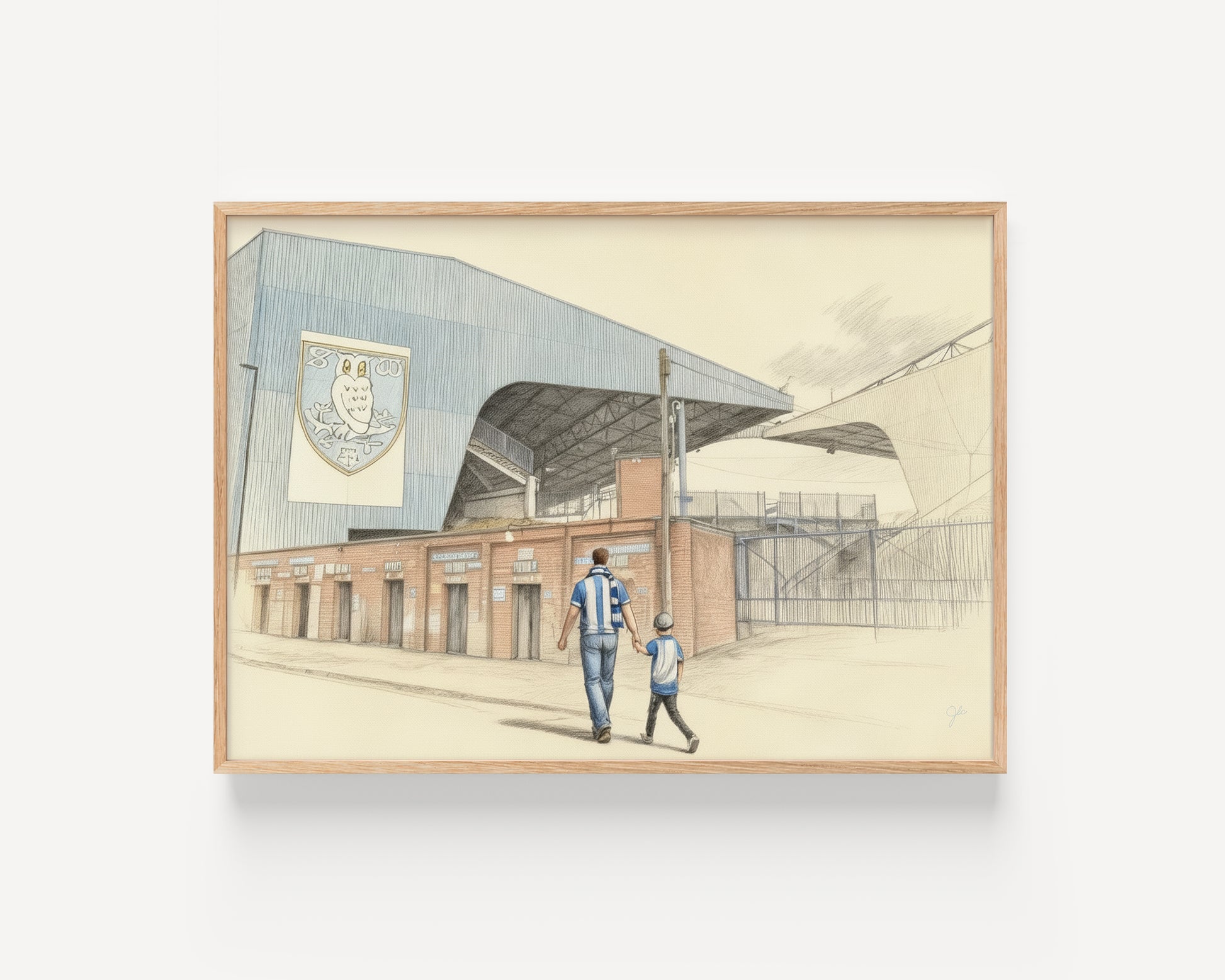 Sheffield Wednesday FC Hillsborough football wall art print