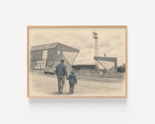 St Johnstone FC McDiarmid Park football wall art print