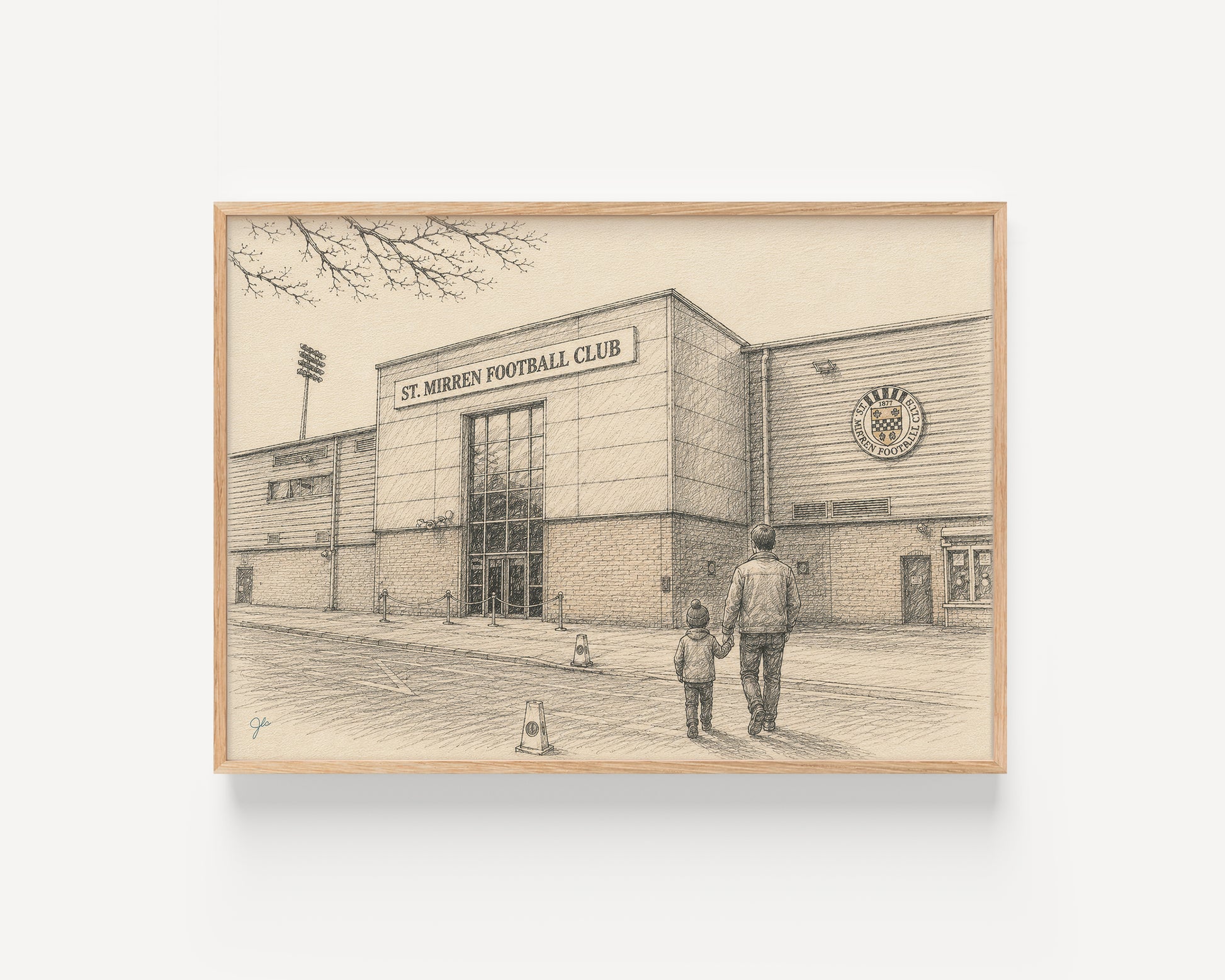 St Mirren FC SMiSA Stadium football wall art print