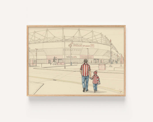 "Stadium of Light" - Sunderland Football Club print