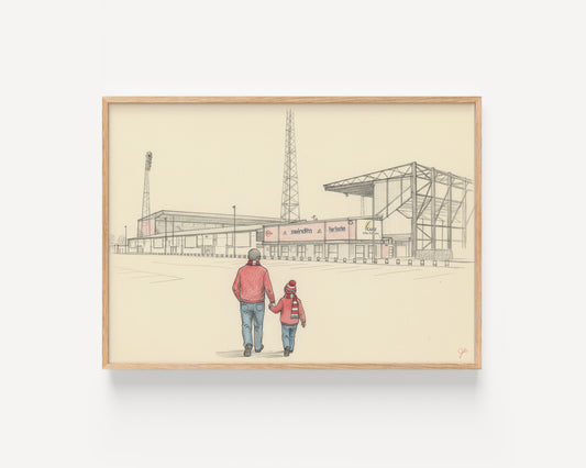 "County Ground Days" Swindon Town FC Football Wall Art Print | UK