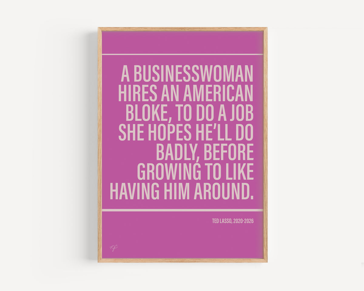 Ted Lasso Alternative TV and Film Print | UK Wall Art