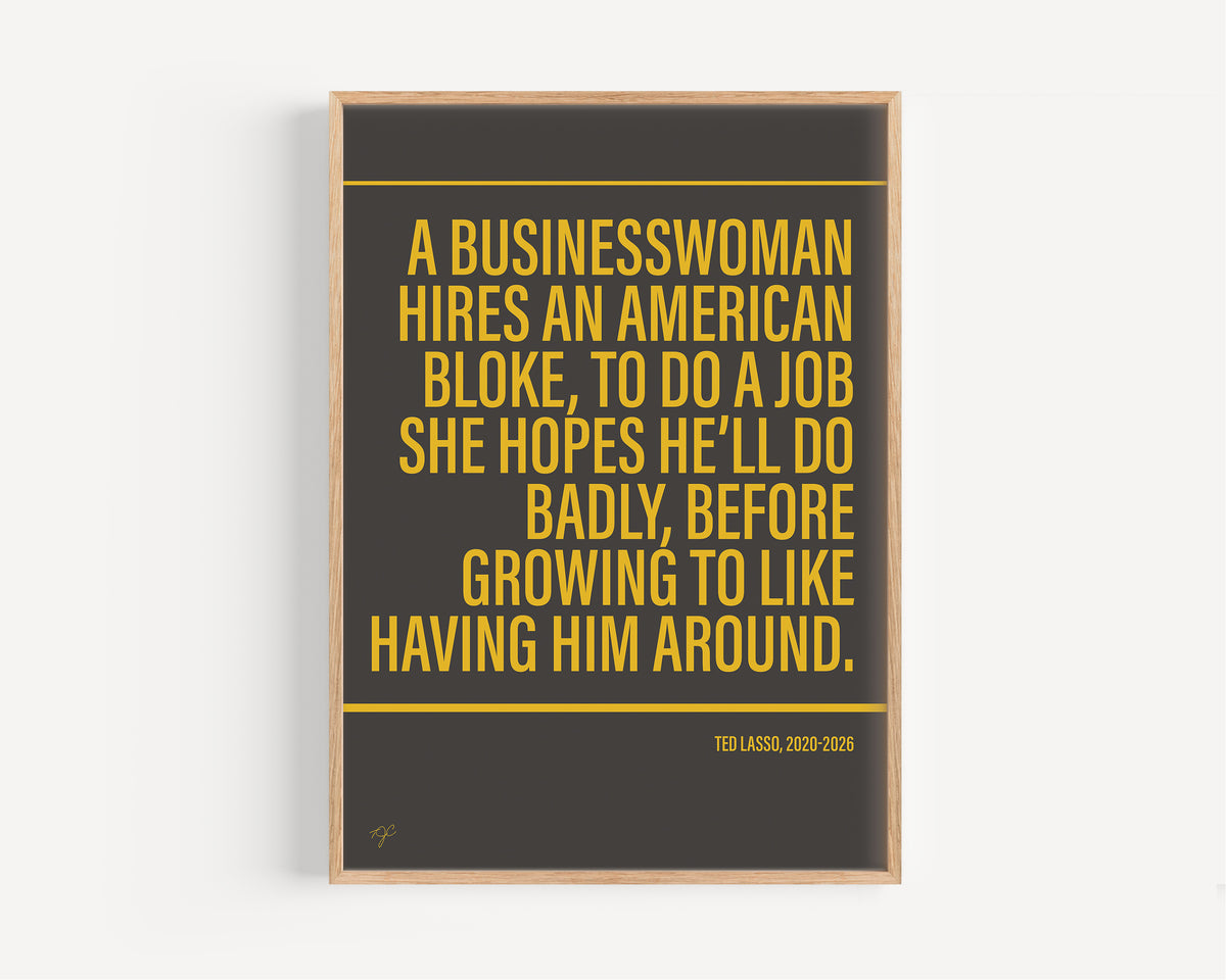 Ted Lasso Alternative TV and Film Print | UK Wall Art