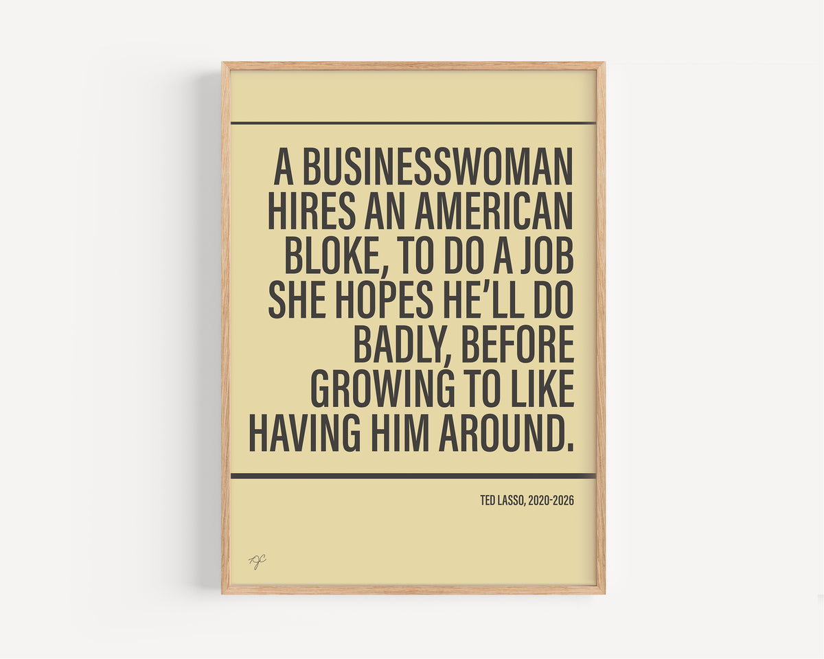 Ted Lasso Alternative TV and Film Print | UK Wall Art