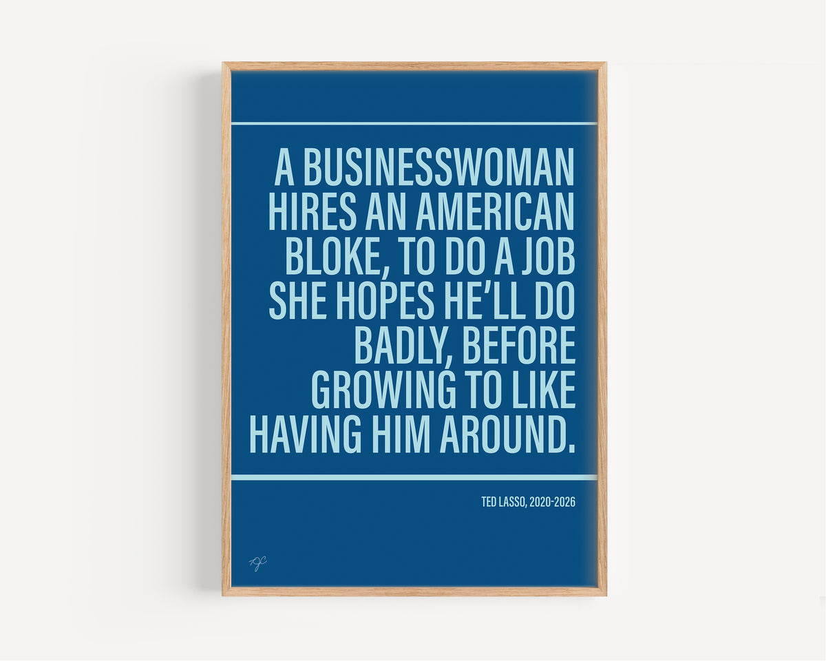 Ted Lasso Alternative TV and Film Print | UK Wall Art