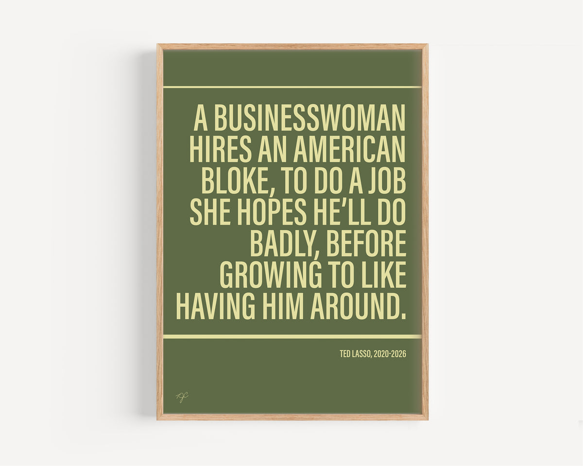 Ted Lasso Alternative TV and Film Print | UK Wall Art