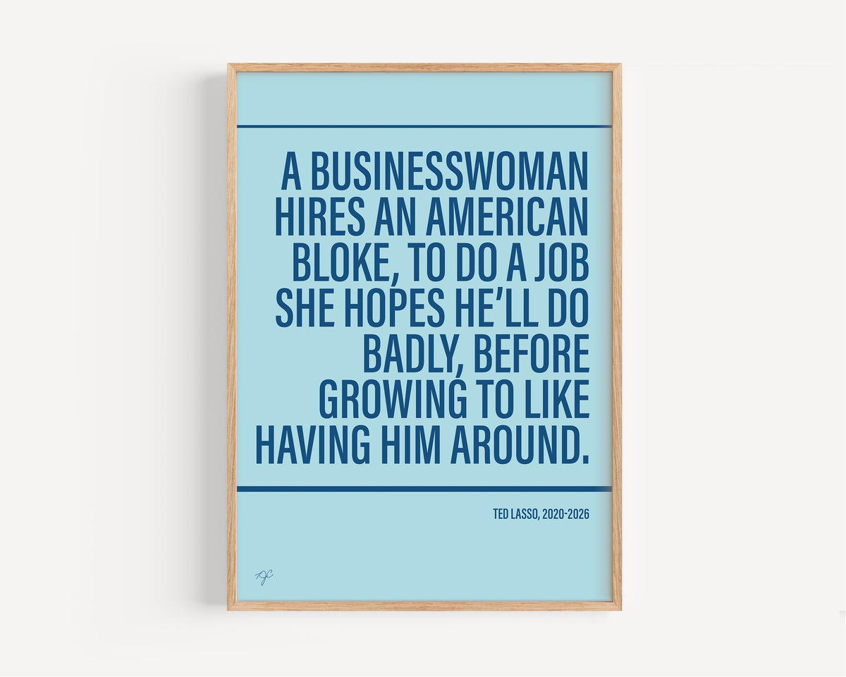 Ted Lasso Alternative TV and Film Print | UK Wall Art