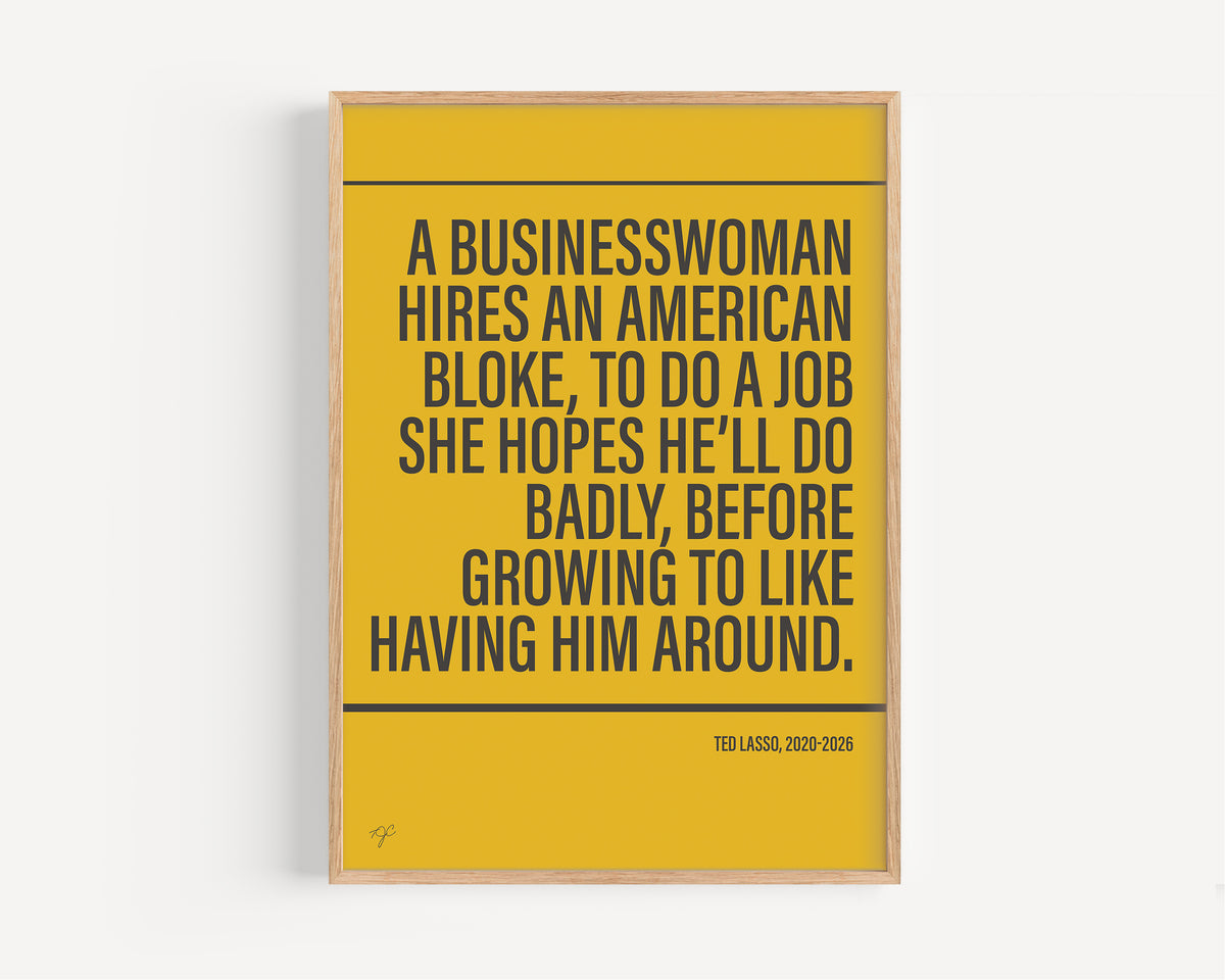 Ted Lasso Alternative TV and Film Print | UK Wall Art