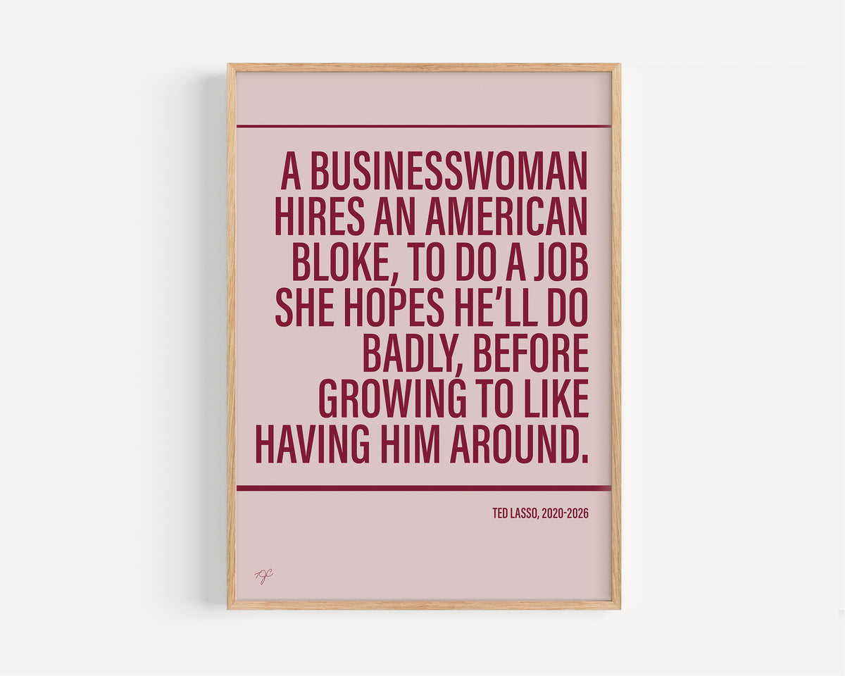 Ted Lasso Alternative TV and Film Print | UK Wall Art