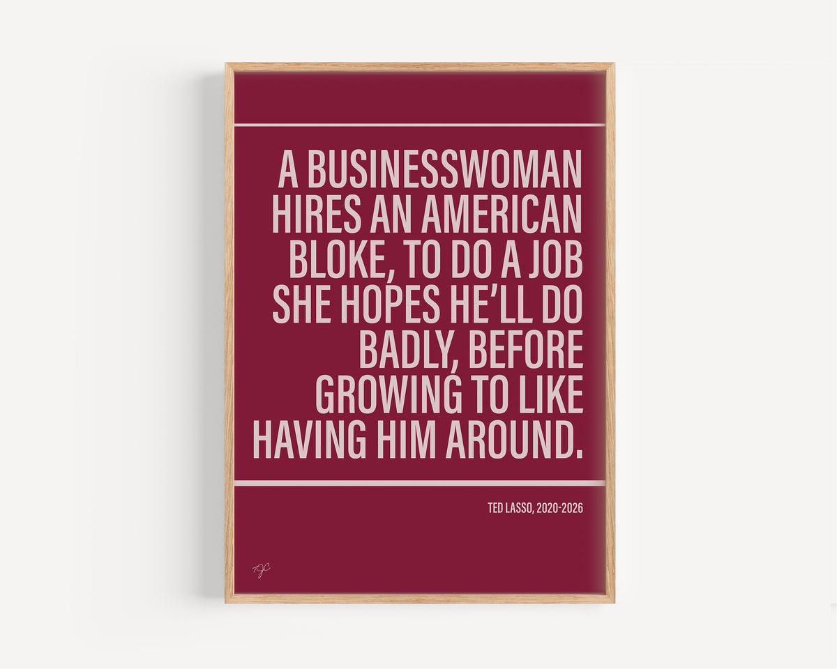 Ted Lasso Alternative TV and Film Print | UK Wall Art