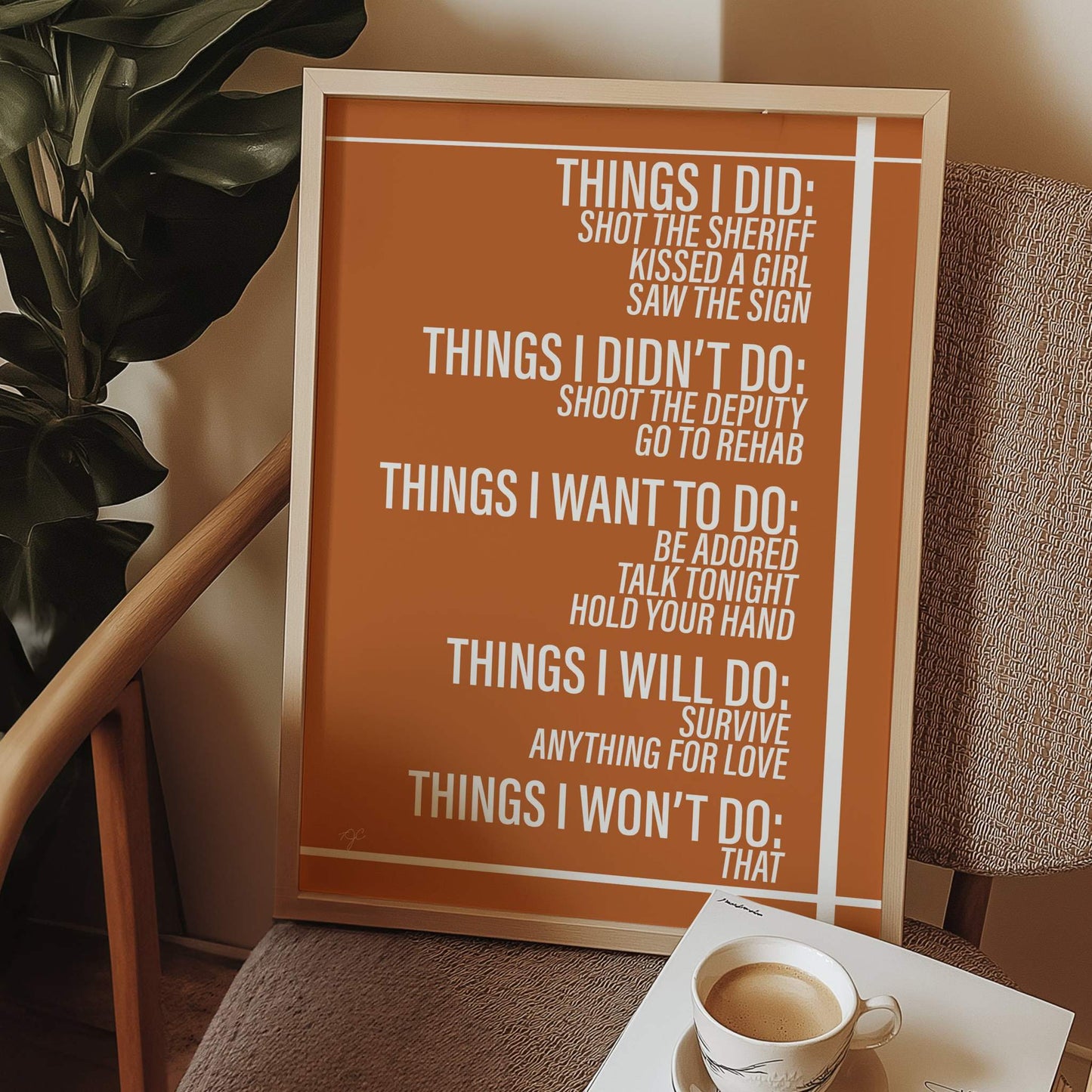 Things We Did... Wall Art Print