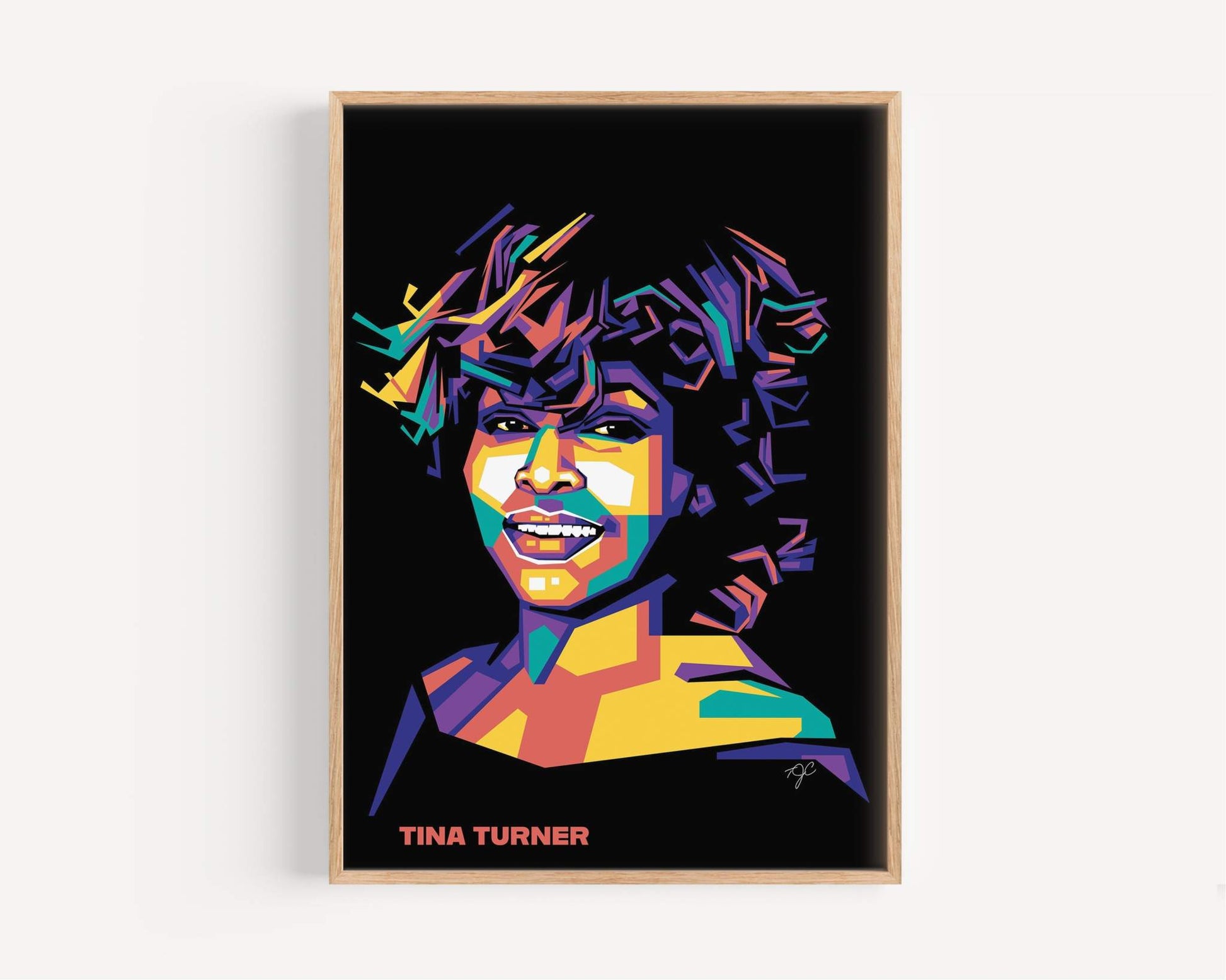 Tina Turner print produced on high quality matte luxury fine art paper