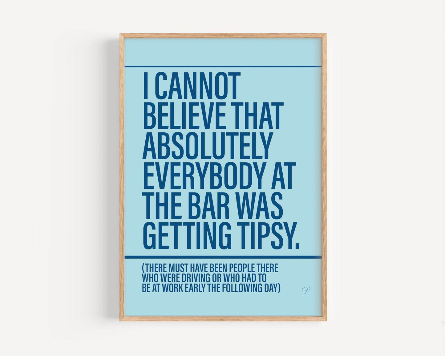 Tipsy print