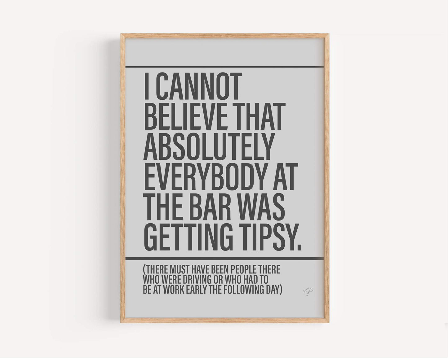 Tipsy print