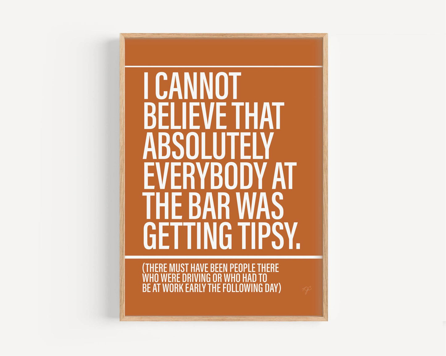 Tipsy print