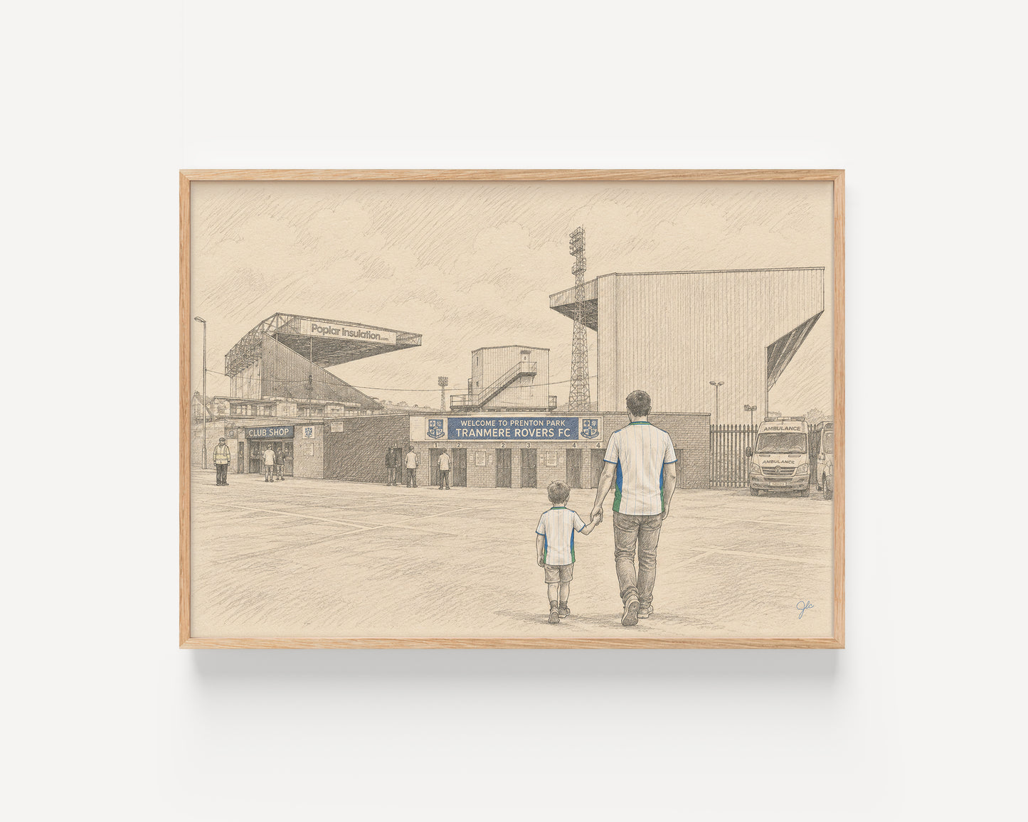 "Prenton Park Pride" Tranmere Rovers FC Football Wall Art Print | UK