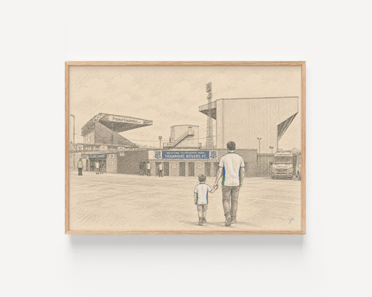"Prenton Park Pride" Tranmere Rovers FC Football Wall Art Print | UK