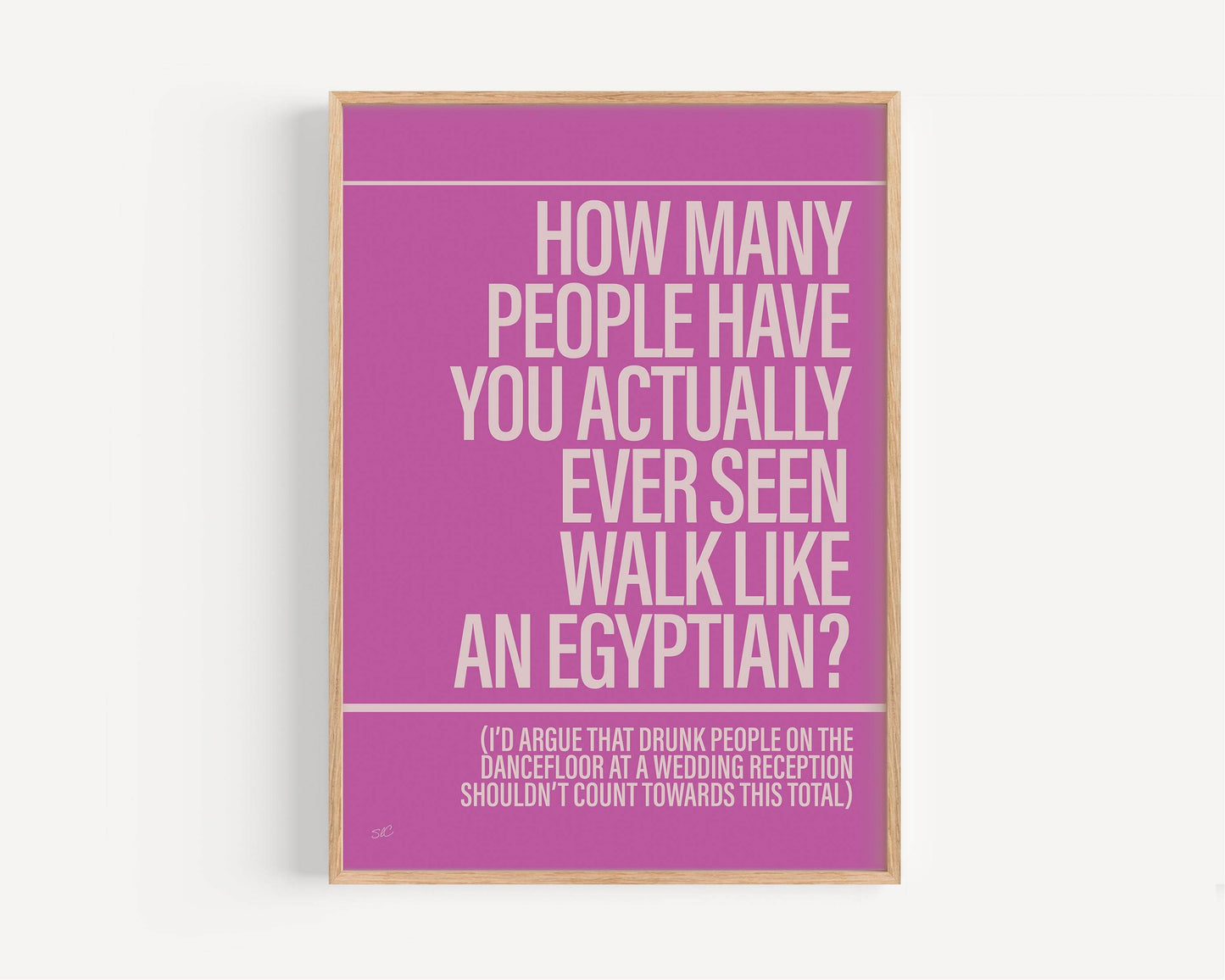 Walk Like an Egyptian print