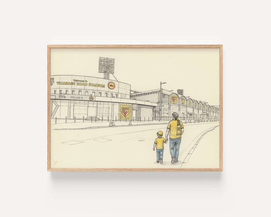 "Hornets at Home" - Watford Football Club print